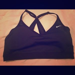 Nike black sports bra